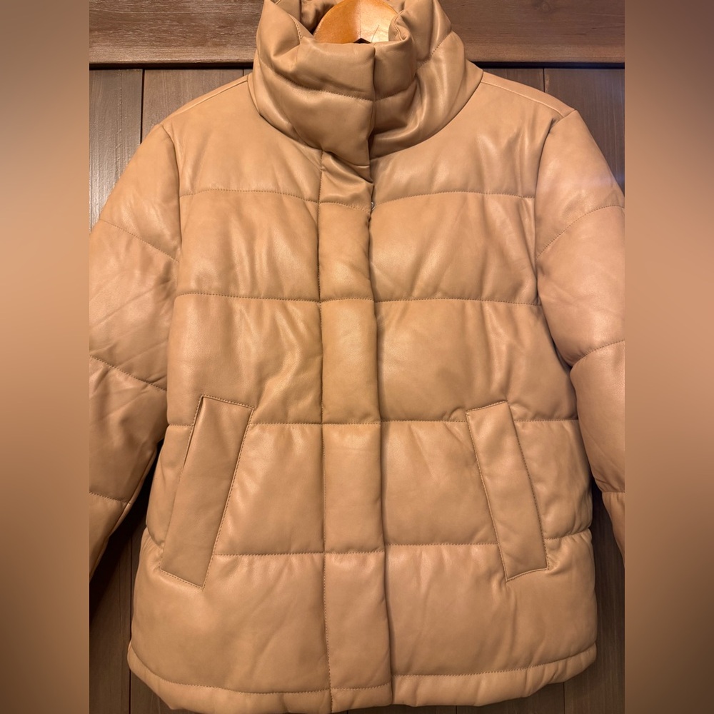 7 For All Mankind Camel Puffer Jacket